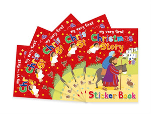 Christmas Story Sticker Book, Pack of 5