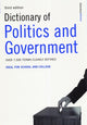 Book cover of: Dictionary of Politics and Government