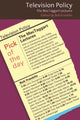 Book cover of: Television Policy. By: Bob Franklin
