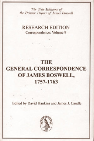 The General Correspondence of James Boswell, 17571763