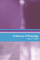 Book cover of: Glossary of Phonology