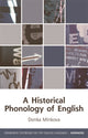 Book cover of: Historical Phonology of English. By: Donka Minkova