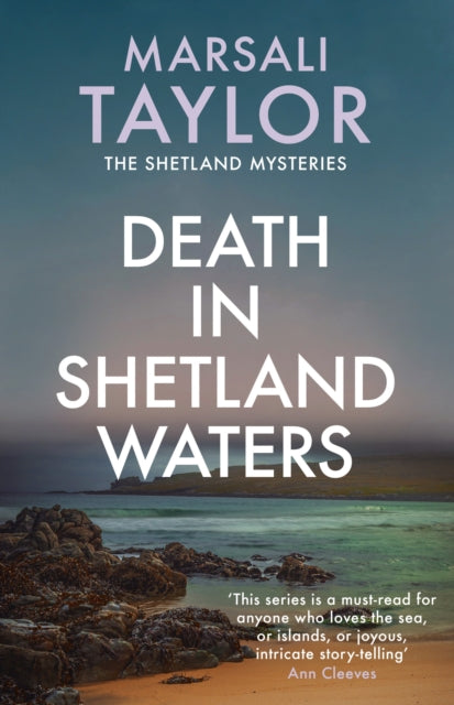 Book cover of: Death in Shetland Waters. By: Marsali Taylor