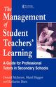 Book cover of: Management of Student Teachers' Learning. By: H. Hagger