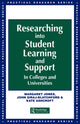 Book cover of: Researching into Student Learning and Support in Colleges and Universities. By: Margaret Jones