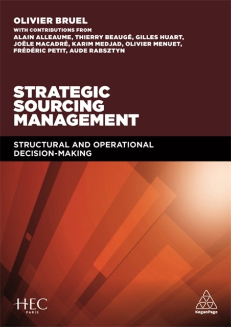 Book cover of: Strategic Sourcing Management. By: Olivier Bruel