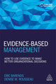 Book cover of: Evidence-Based Management. By: Eric Barends