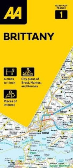 Book cover of: AA Road Map Brittany