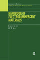 Book cover of: Handbook of Electroluminescent Materials