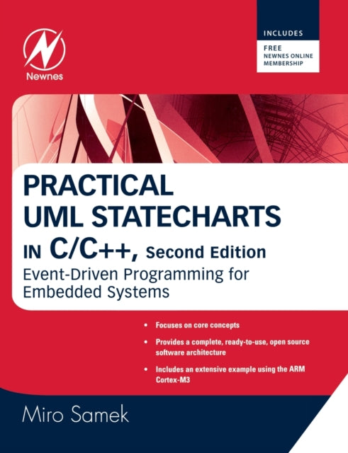 Book cover of: Practical UML Statecharts in C/C++. By: Miro Samek