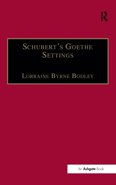 Book cover of: Schubert's Goethe Settings. By: Lorraine Byrne