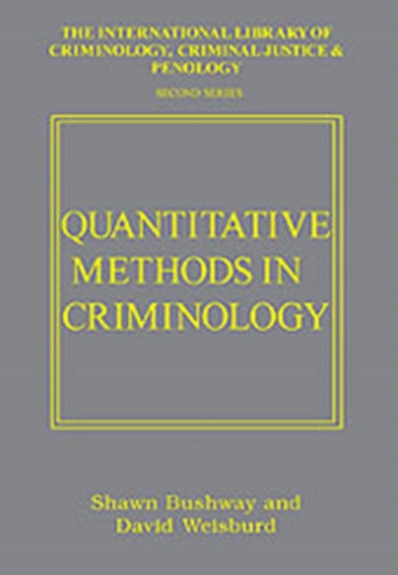 Book cover of: Quantitative Methods in Criminology