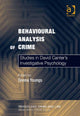 Book cover of: Behavioural Analysis of Crime