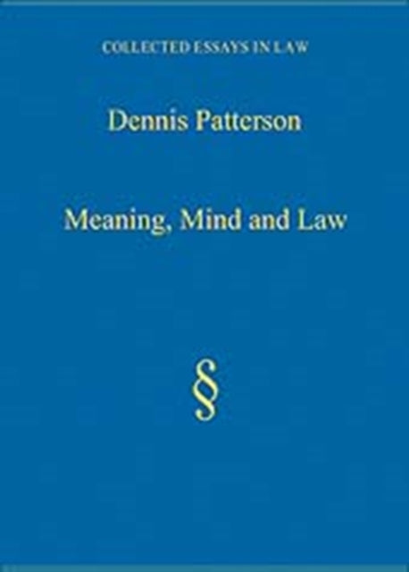 Book cover of: Meaning, Mind and Law