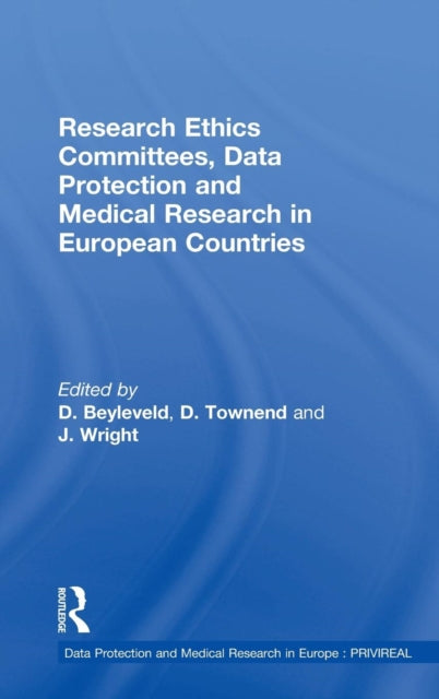 Book cover of: Research Ethics Committees, Data Protection and Medical Research in European Countries