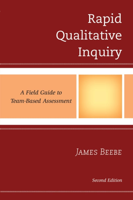 Book cover of: Rapid Qualitative Inquiry. By: James Beebe