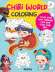 Book cover of: Chibi World Coloring. By: Piuuvy