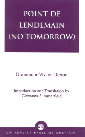 Point de lendemain (No Tomorrow)
