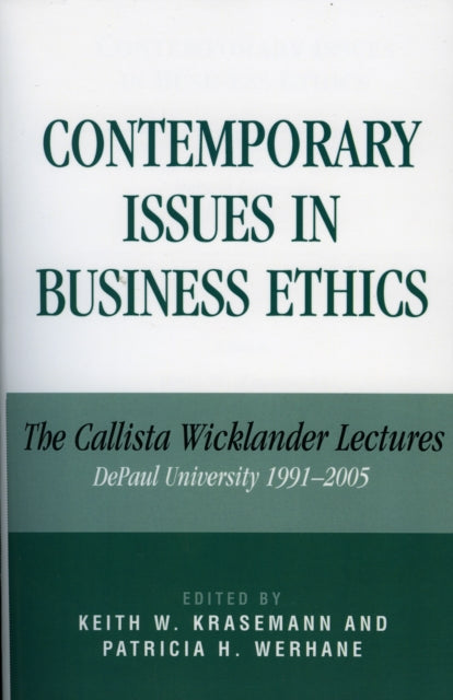 Book cover of: Contemporary Issues in Business Ethics. By: Krasemann Keith W.
