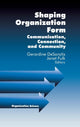 Book cover of: Shaping Organization Form