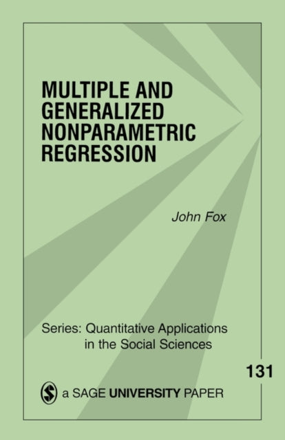 Book cover of: Multiple and Generalized Nonparametric Regression. By: John Fox Jr.