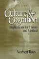 Book cover of: Culture and Cognition. By: Norbert O.  (Otto) Ross