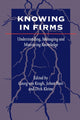 Book cover of: Knowing in Firms