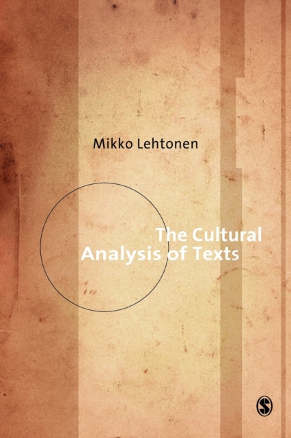 Book cover of: Cultural Analysis of Texts