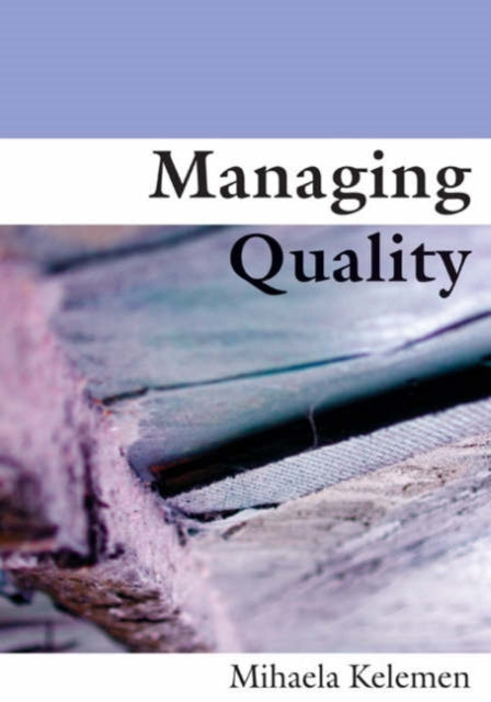 Book cover of: Managing Quality