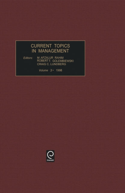Book cover of: Current topics in management