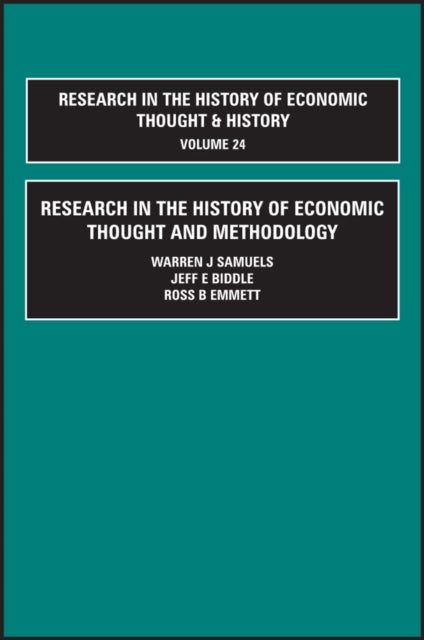 Book cover of: Research in the History of Economic Thought and Methodology