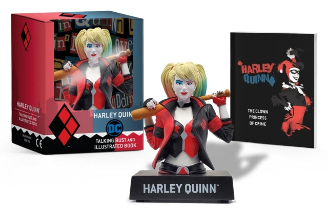 Book cover of: Harley Quinn Talking Figure and Illustrated Book. By: Steve Korté