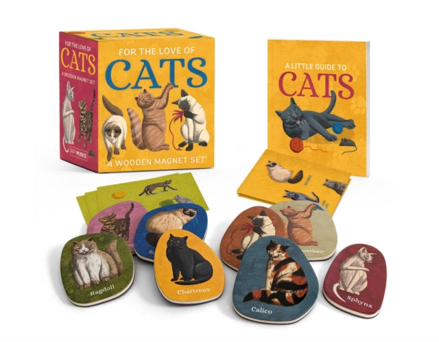 Book cover of: For the Love of Cats: A Wooden Magnet Set. By: Eliza Berkowitz