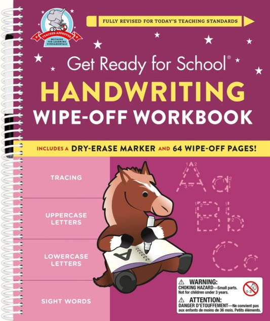 Book cover of: Get Ready for School: Handwriting Wipe-Off Workbook. By: Heather Stella