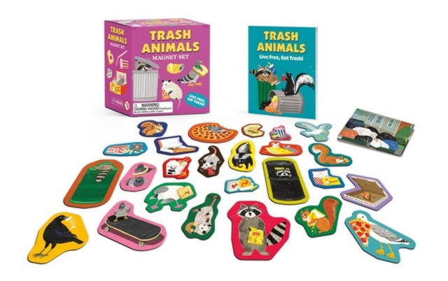 Trash Animals Magnet Set, Live Free, Eat Trash! 9780762484317 Alexander Schneider