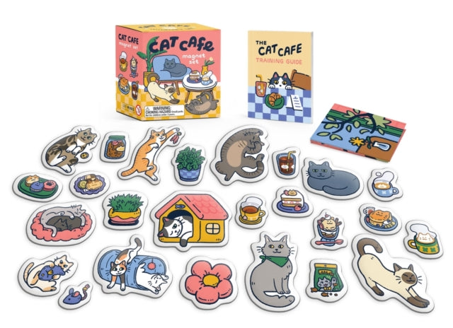 Book cover of: Cat Cafe Magnet Set. By: Alasdair Stuart