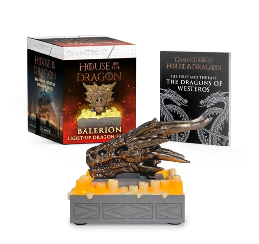 Book cover of: House of the Dragon: Balerion Light-Up Dragon Skull. By: Jim McDermott