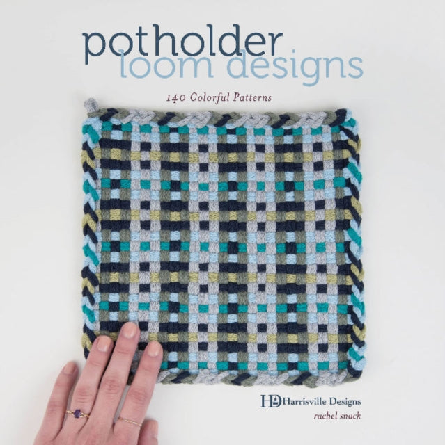 Book cover of: Potholder Loom Designs. By: Harrisville Designs Staff