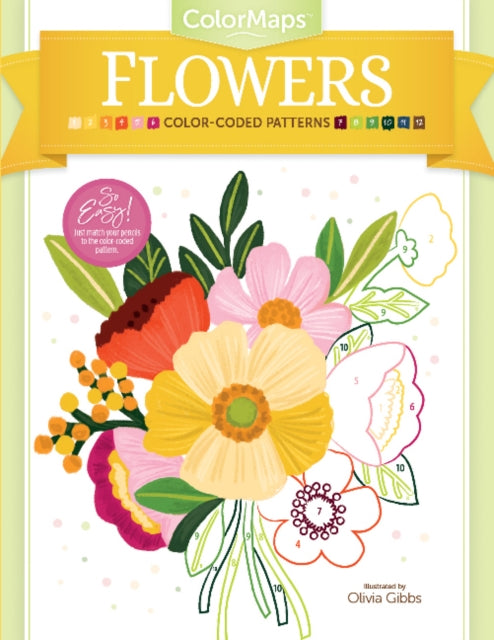 Book cover of: ColorMaps Flowers. By: Olivia Gibbs