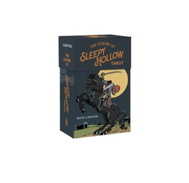 Book cover of: Legend of Sleepy Hollow Tarot—Headless Horseman Edition (Tarot Deck and Guidebook Box Set). By: Nick Lawyer