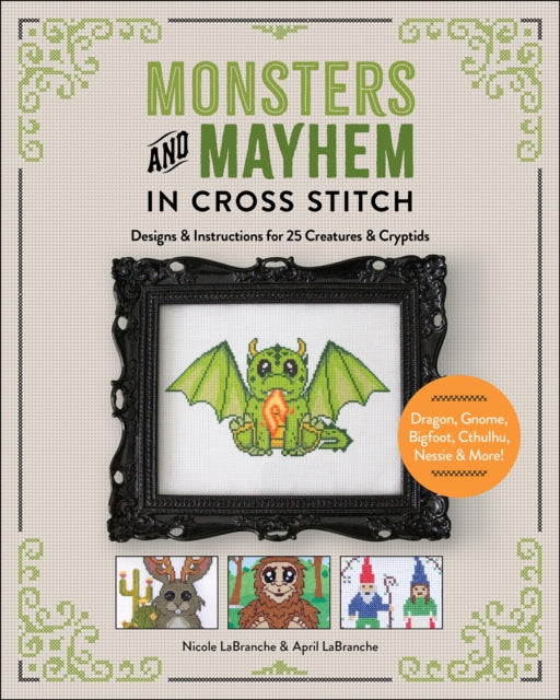 Book cover of: Monsters and Mayhem in Cross-Stitch