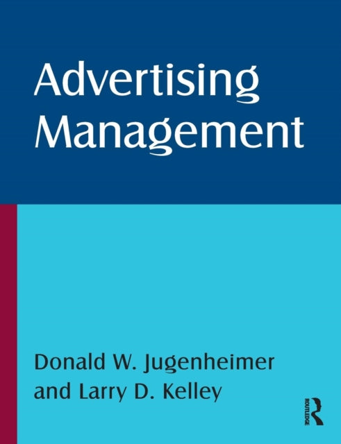 Book cover of: Advertising Management. By: Donald W. Jugenheimer