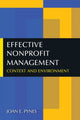 Book cover of: Effective Nonprofit Management. By: Joan E. Pynes