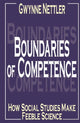 Book cover of: Boundaries of Competence. By: Gwynne Nettler