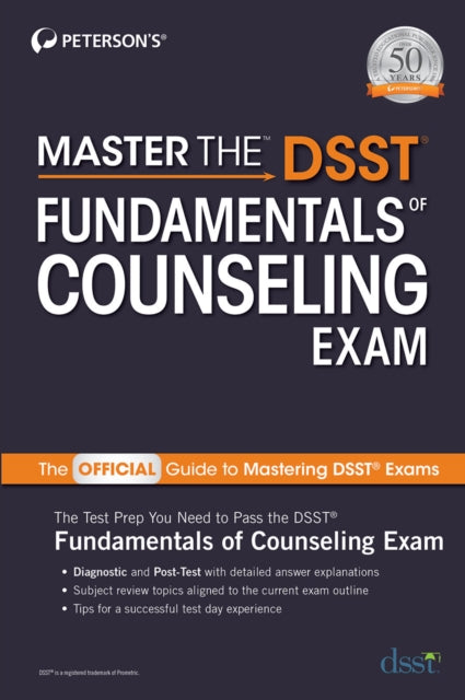 Book cover of: Master the DSST Fundamentals of Counseling Exam. By: Peterson's