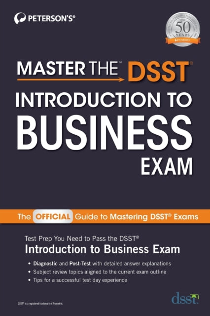 Book cover of: Master the DSST Introduction to Business Exam. By: Peterson's