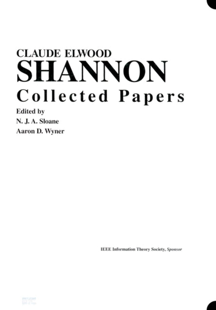 Book cover of: Claude E. Shannon