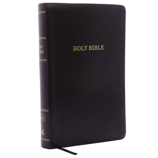 Book cover of: KJV Holy Bible: Personal Size Giant Print with 43,000 Cross References, Black Leather-Look, Red Letter, Comfort Print: King James Version. By: Thomas Thomas Nelson