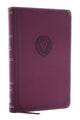 Book cover of: NKJV, Thinline Bible Youth Edition, Leathersoft, Purple, Red Letter, Comfort Print. By: Thomas Thomas Nelson