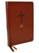 Book cover of: KJV Holy Bible: Large Print Thinline, Brown Leathersoft, Red Letter, Comfort Print: King James Version. By: Thomas Thomas Nelson